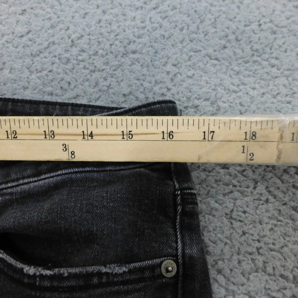 American Eagle Skinny Distressed Jeans Mens 32x32 Faded Black Ripped Denim